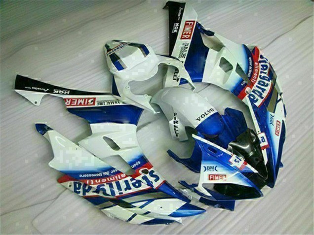 Bianco Blu Kit Carenatura Moto Completa Yamaha R6 2006-2007 Bianco Blu Kit Carenatura Moto Completa Yamaha R6 2006-2007