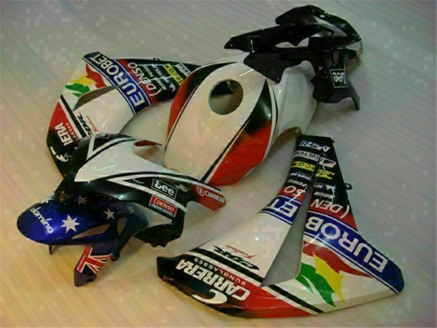 Bianco Blu Kit Carenatura Motocicletta Completo ABS Honda CBR 1000 RR 2008-2011 Bianco Blu Kit Carenatura Motocicletta Completo ABS Honda CBR 1000 RR 2008-2011