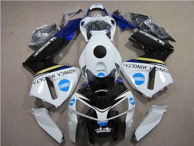 Bianco Blu Konica Minolta Kits Carenatura Moto Completa Honda CBR 600 RR 2005-2006