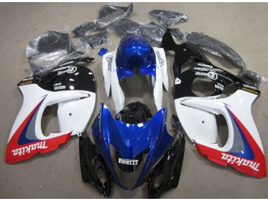 Bianco Blu Makita Carene Moto Suzuki GSXR 1300 Hayabusa 2008-2019