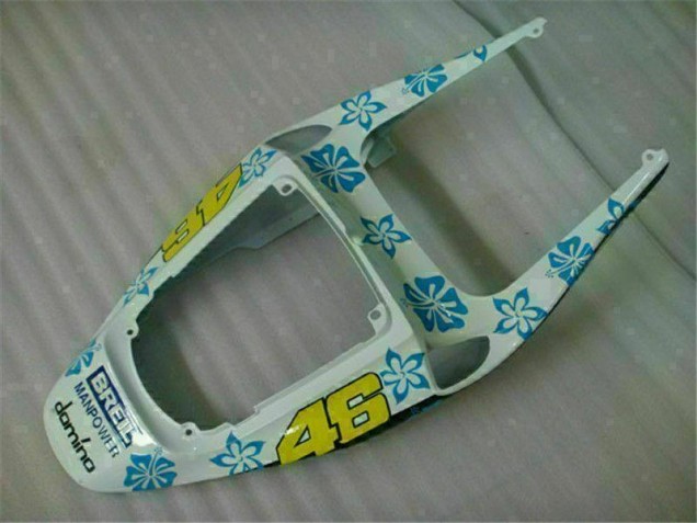 Bianco Blu Nastro Azzurro 46 ABS Plastica Moto Honda CBR 600 RR 2005-2006 Bianco Blu Nastro Azzurro 46 ABS Plastica Moto Honda CBR 600 RR 2005-2006