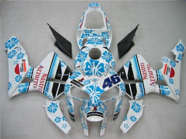 Bianco Blu Nastro Azzurro 46 Carrozzeria & Plastica Moto Honda CBR 600 RR 2005-2006