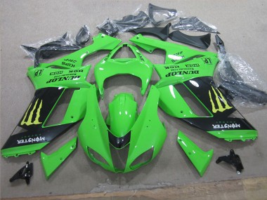 Bianco Blu Ninja Carene Moto Kawasaki ZX6R 2007-2008