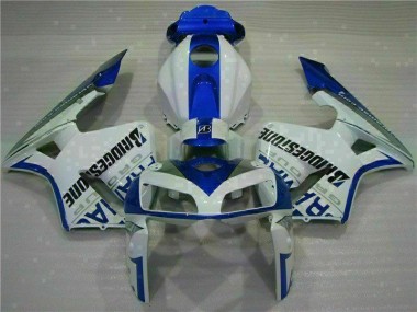 Bianco Blu Plastica Moto Honda CBR 600 RR 2005-2006