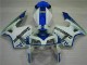 Bianco Blu Plastica Moto Honda CBR 600 RR 2005-2006 Bianco Blu Plastica Moto Honda CBR 600 RR 2005-2006