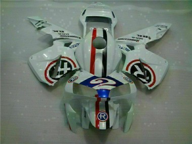 Bianco Blu R 2 Carene Moto Honda CBR 600 RR 2003-2004