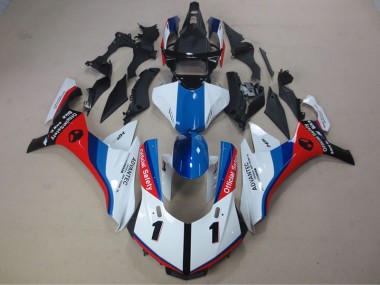 Bianco Blu Rosso Advantec Carene Moto Yamaha R1 2015-2019