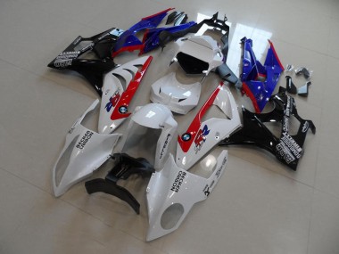 Bianco Blu Rosso Becker Carbon Carene Moto BMW S1000RR 2009-2014