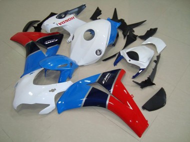 Bianco Blu Rosso Kit Carene Moto Honda CBR 1000 RR 2008-2011