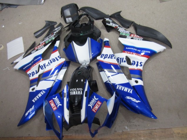 Bianco Blu Sterilgarda Volvo Carene Moto Yamaha R6 2006-2007 Bianco Blu Sterilgarda Volvo Carene Moto Yamaha R6 2006-2007