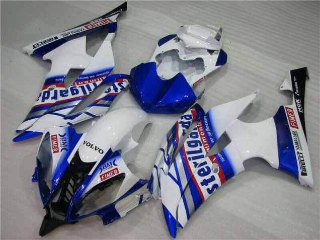 Bianco Blu Sterilgarda Volvo Carene Moto Yamaha R6 2008-2016