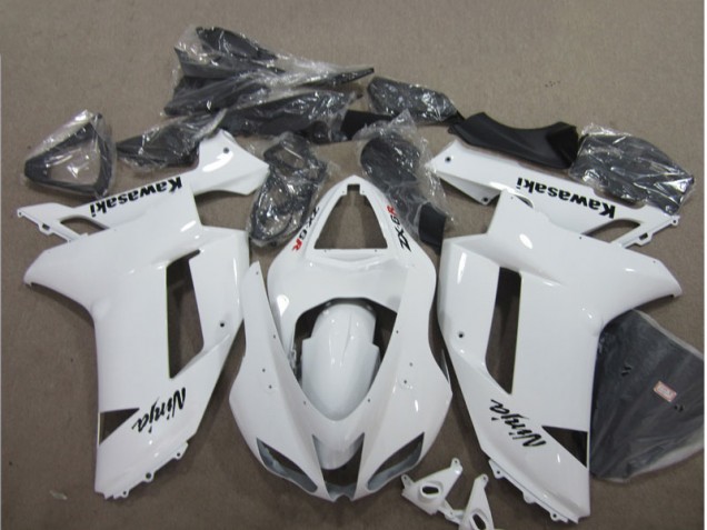 Bianco Carene Moto Kawasaki ZX6R 2007-2008 Bianco Carene Moto Kawasaki ZX6R 2007-2008