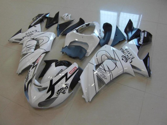 Bianco Corona Carene Moto Kawasaki ZX10R 2006-2007 Bianco Corona Carene Moto Kawasaki ZX10R 2006-2007