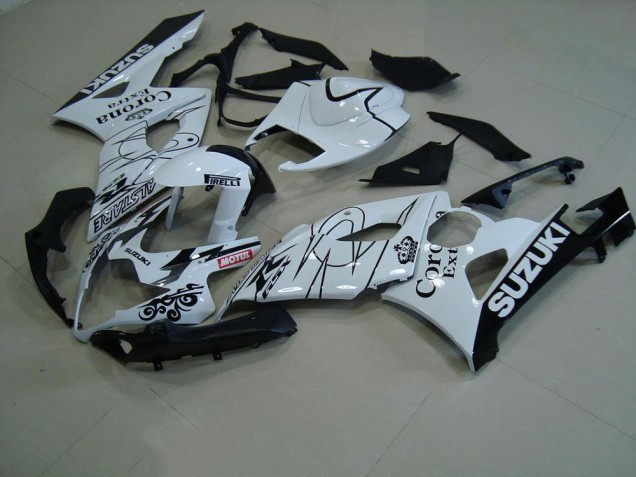 Bianco Corona Carene Moto Suzuki GSXR 1000 K5 2005-2006 Bianco Corona Carene Moto Suzuki GSXR 1000 K5 2005-2006
