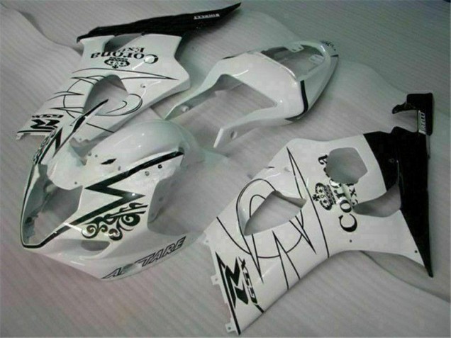 Bianco Kit Carenatura Moto Completa Suzuki GSXR 1000 K3 2003-2004 Bianco Kit Carenatura Moto Completa Suzuki GSXR 1000 K3 2003-2004
