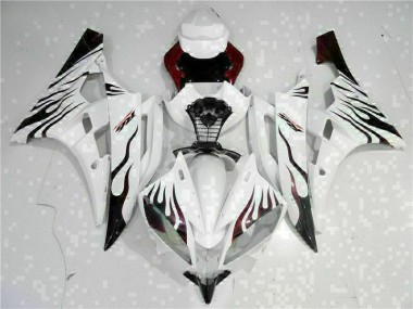 Bianco Kit Carenatura Motocicletta Completo ABS Yamaha R6 2006-2007