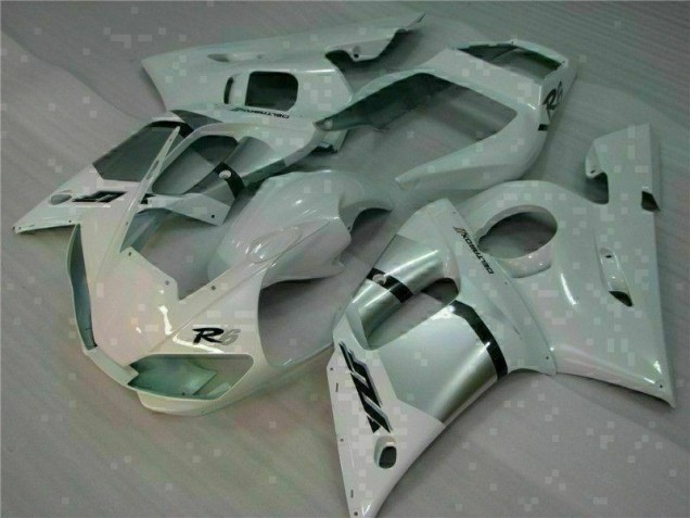 Bianco Kits Carenatura Moto Completa Yamaha R6 1998-2002