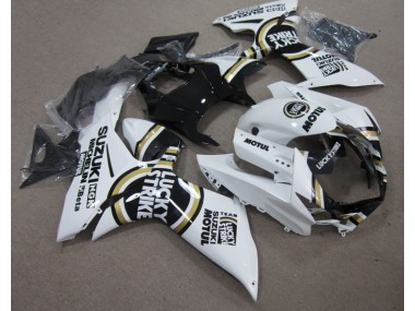 Bianco Lucky Strike Nero Motul Kits Carene Moto Suzuki GSXR 600 K11 2011-2024