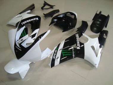 Bianco Monster ABS Kit Carenatura Moto Kawasaki ZX6R 2003-2004
