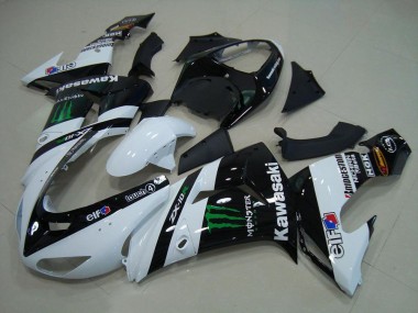 Bianco Monster Carene Moto Kawasaki ZX10R 2006-2007
