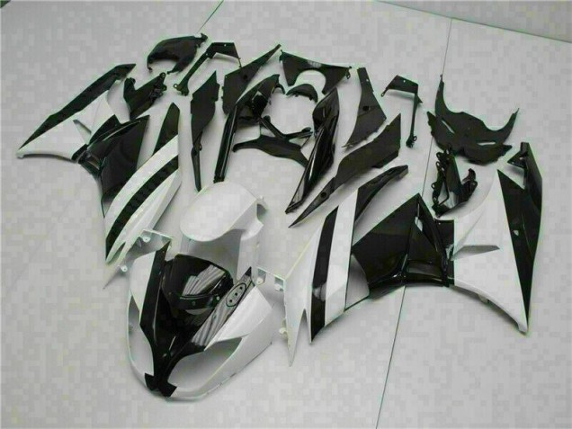 Bianco Nero ABS Kits Carena Moto Kawasaki ZX6R 2009-2012 Bianco Nero ABS Kits Carena Moto Kawasaki ZX6R 2009-2012