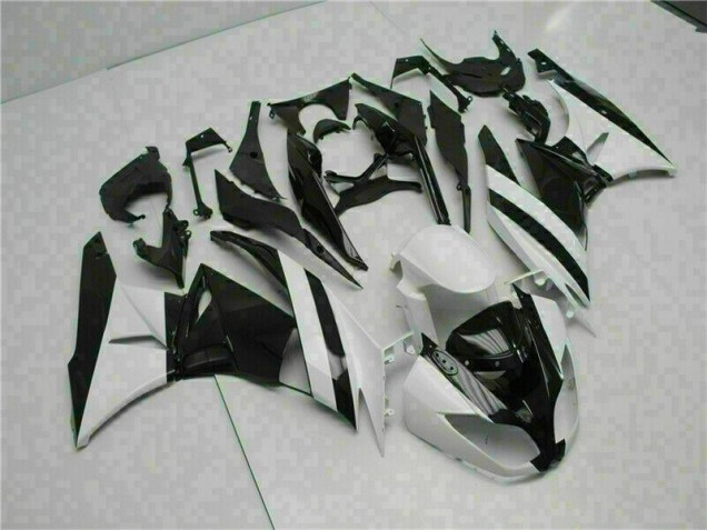 Bianco Nero ABS Kits Carena Moto Kawasaki ZX6R 2009-2012 Bianco Nero ABS Kits Carena Moto Kawasaki ZX6R 2009-2012