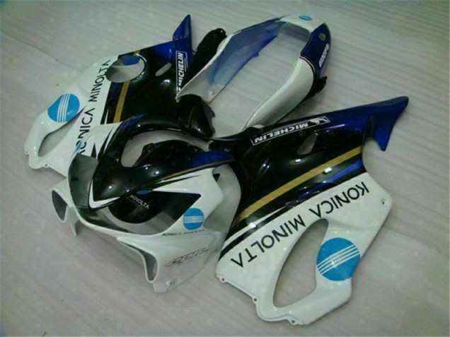 Bianco Nero ABS Kits Carenatura Moto Honda CBR 600 F4i 2004-2007