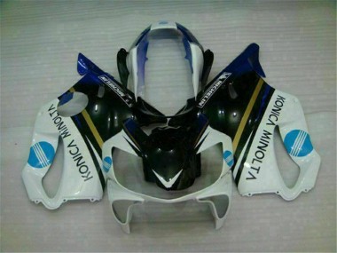 Bianco Nero ABS Kits Carenatura Moto Honda CBR 600 F4i 2004-2007