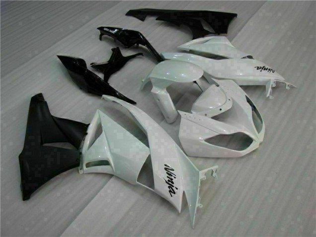 Bianco Nero ABS Kits Carenatura Moto Kawasaki ZX6R 2009-2012 Bianco Nero ABS Kits Carenatura Moto Kawasaki ZX6R 2009-2012