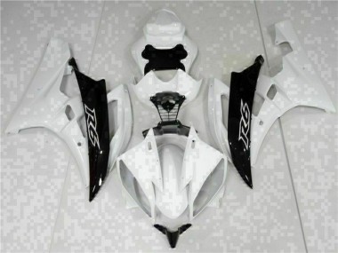 Bianco Nero ABS Kits Carenatura Moto Yamaha R6 2006-2007
