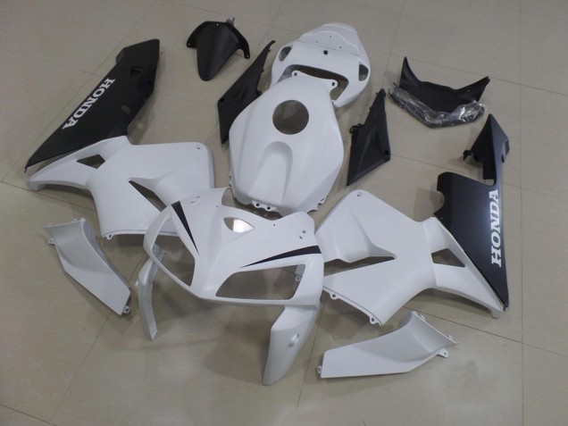 Bianco Nero ABS Moto Plastica & Carene Honda CBR 600 RR 2005-2006 Bianco Nero ABS Moto Plastica & Carene Honda CBR 600 RR 2005-2006