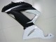 Bianco Nero ABS Moto Plastica & Carene Kawasaki ZX6R 2013-2018 Bianco Nero ABS Moto Plastica & Carene Kawasaki ZX6R 2013-2018