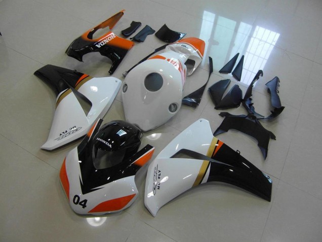 Bianco & Nero & Arancia Corsa Carene Moto Honda CBR 1000 RR 2008-2011 Bianco & Nero & Arancia Corsa Carene Moto Honda CBR 1000 RR 2008-2011
