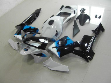 Bianco Nero Blu Kits Carene Moto Honda CBR 600 RR 2003-2004