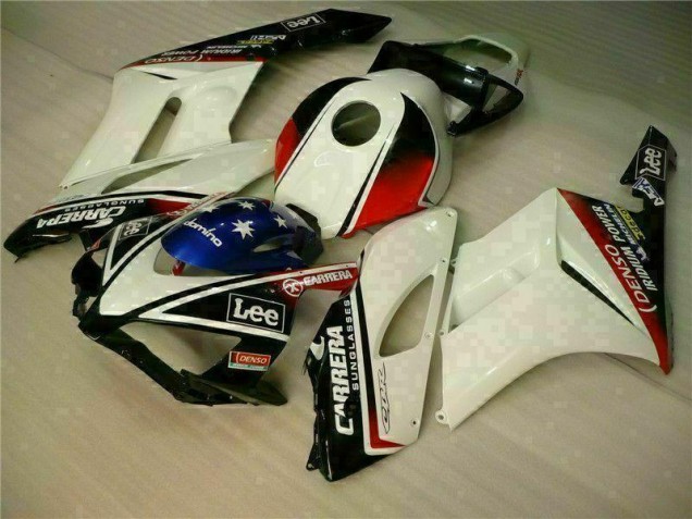 Bianco Nero Carena Moto Honda CBR 1000 RR 2004-2005 Bianco Nero Carena Moto Honda CBR 1000 RR 2004-2005