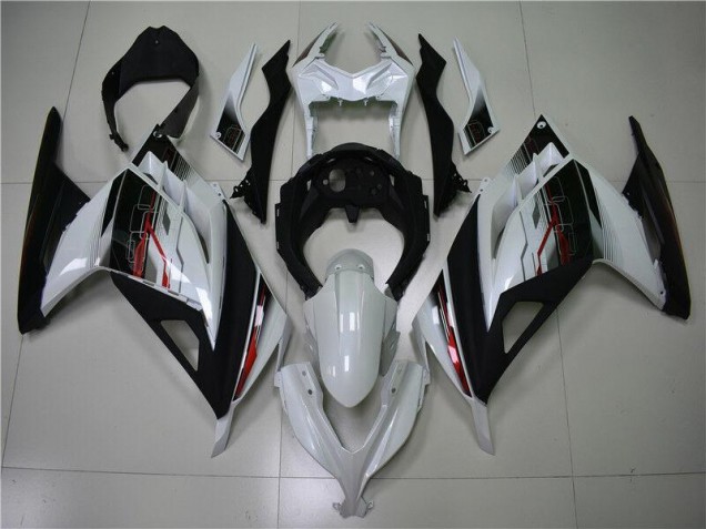 Bianco Nero Carene Moto Kawasaki EX300 2013-2016 Bianco Nero Carene Moto Kawasaki EX300 2013-2016