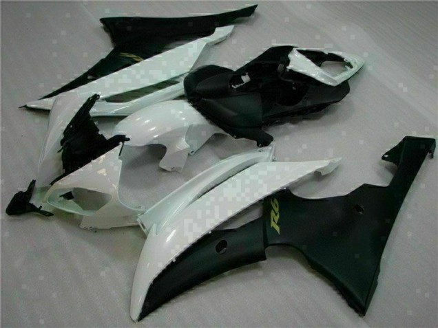 Bianco Nero Carene Moto & Plastica Moto Yamaha R6 2008-2016 Bianco Nero Carene Moto & Plastica Moto Yamaha R6 2008-2016