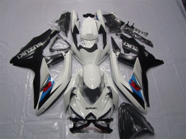 Bianco Nero Carene Moto Suzuki GSXR 1000 K7 2007-2008