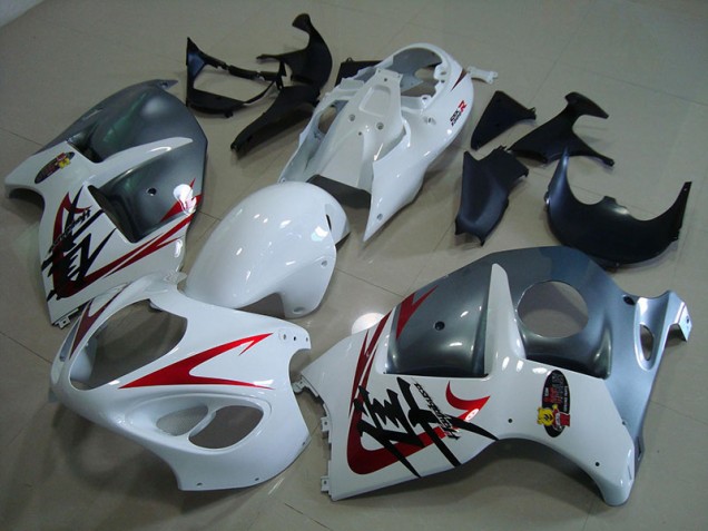 Bianco Nero Carene Moto Suzuki GSXR 1300 Hayabusa 1996-2007 Bianco Nero Carene Moto Suzuki GSXR 1300 Hayabusa 1996-2007