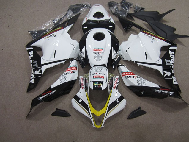 Bianco Nero DENSO RIZOMA Carene Moto Honda CBR 600 RR 2009-2012 Bianco Nero DENSO RIZOMA Carene Moto Honda CBR 600 RR 2009-2012