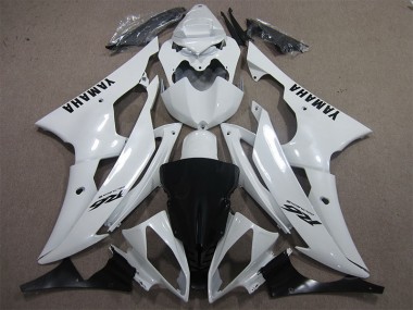 Bianco Nero Decal Carene Moto Yamaha R6 2008-2016