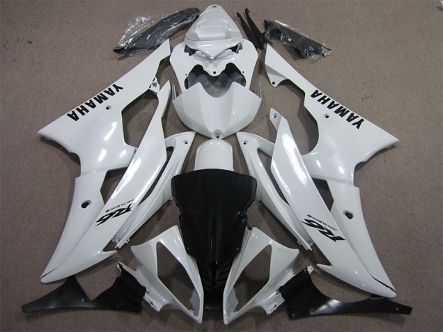 Bianco Nero Decal Carene Moto Yamaha R6 2008-2016 Bianco Nero Decal Carene Moto Yamaha R6 2008-2016