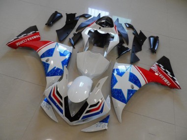 Bianco Nero Ducati Stella Carene Moto Yamaha R1 2009-2011