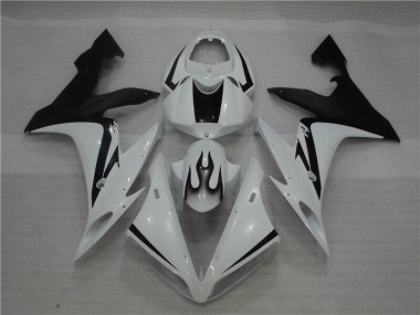 Bianco Nero Fiamma Carene Moto Yamaha R1 2004-2006