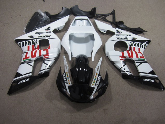 Bianco Nero Fiat Carene Moto Yamaha R6 1998-2002 Bianco Nero Fiat Carene Moto Yamaha R6 1998-2002