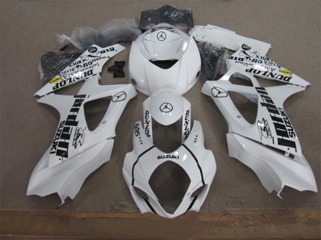 Bianco Nero Jordan Carene Moto Suzuki GSXR 1000 K7 2007-2008 Bianco Nero Jordan Carene Moto Suzuki GSXR 1000 K7 2007-2008