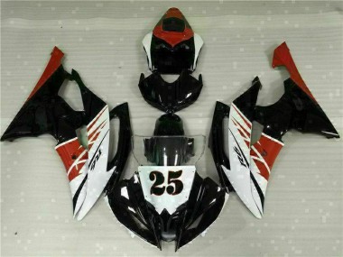 Bianco Nero Kit Carenatura Moto Iniezione Yamaha R6 2008-2016