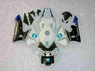 Bianco Nero Kit Carene Moto Completa Honda CBR 600 RR 2003-2004