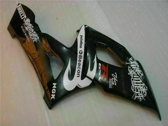 Bianco Nero Kit Carene Moto Suzuki GSXR 1000 K5 2005-2006 Bianco Nero Kit Carene Moto Suzuki GSXR 1000 K5 2005-2006