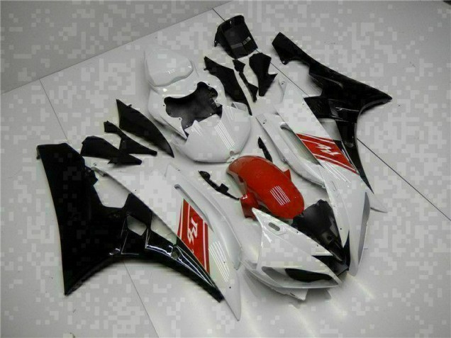 Bianco Nero Kits Carenatura Motocicletta Completo ABS Yamaha R6 2006-2007 Bianco Nero Kits Carenatura Motocicletta Completo ABS Yamaha R6 2006-2007